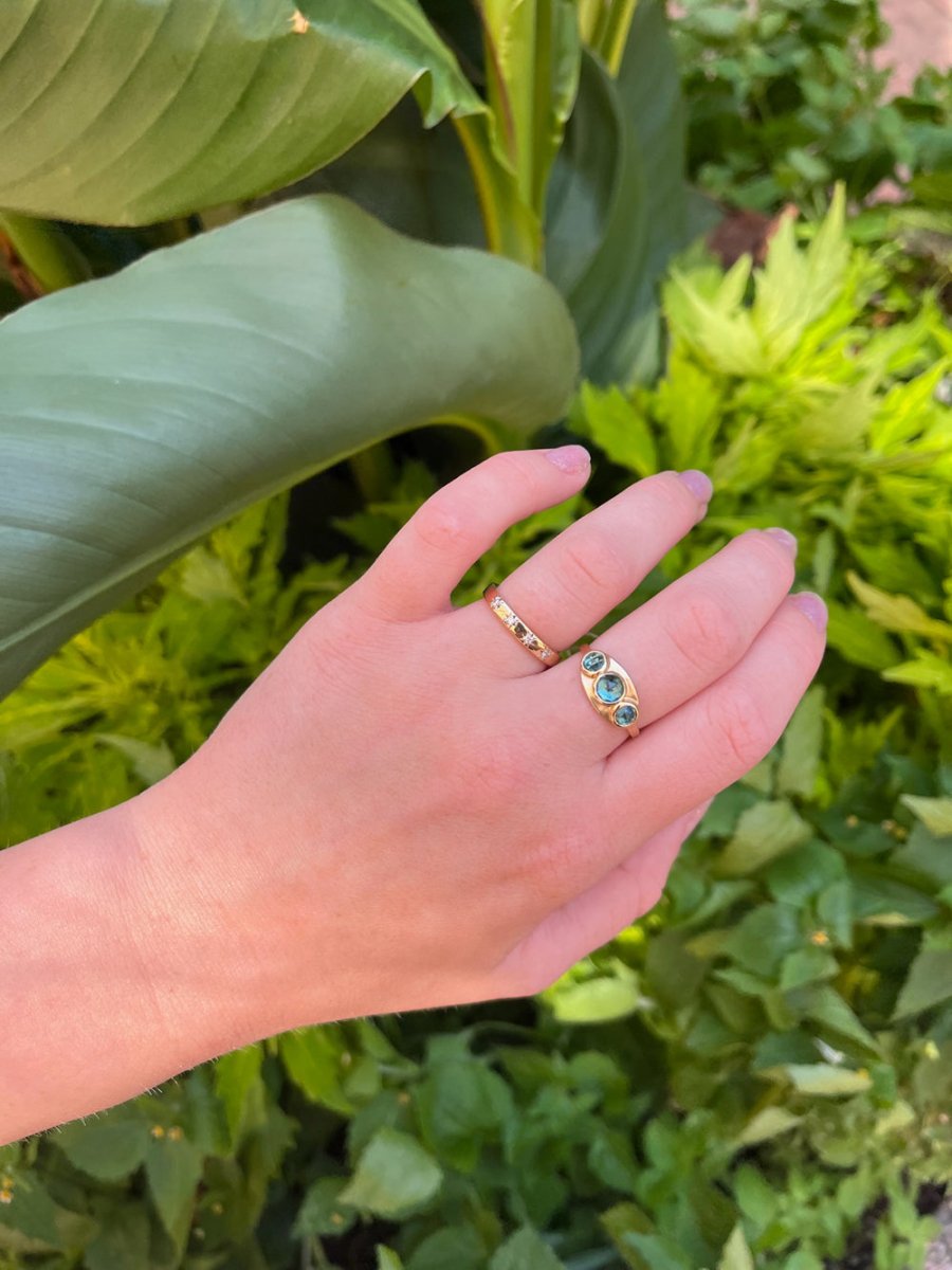 Celine Daoust 14k Blue Tourmaline Plate Ring – Gem