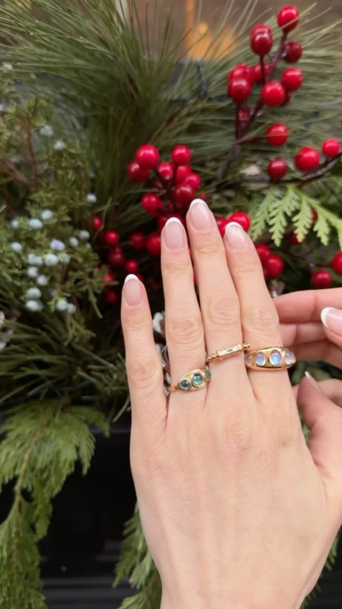 Celine Daoust 14k Blue Tourmaline Plate Ring – Gem