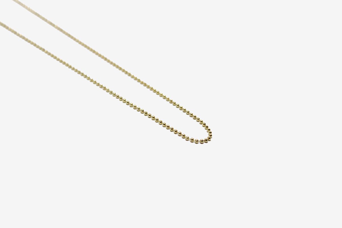 14k Gold Ball Chain Necklace