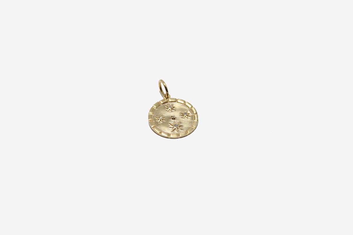 14k Gold Celestial Star Pendant