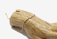 14k Gold Chain Diamond Adjustable Bracelet