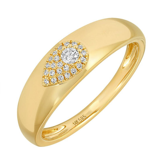 14k Gold Diamond Ring