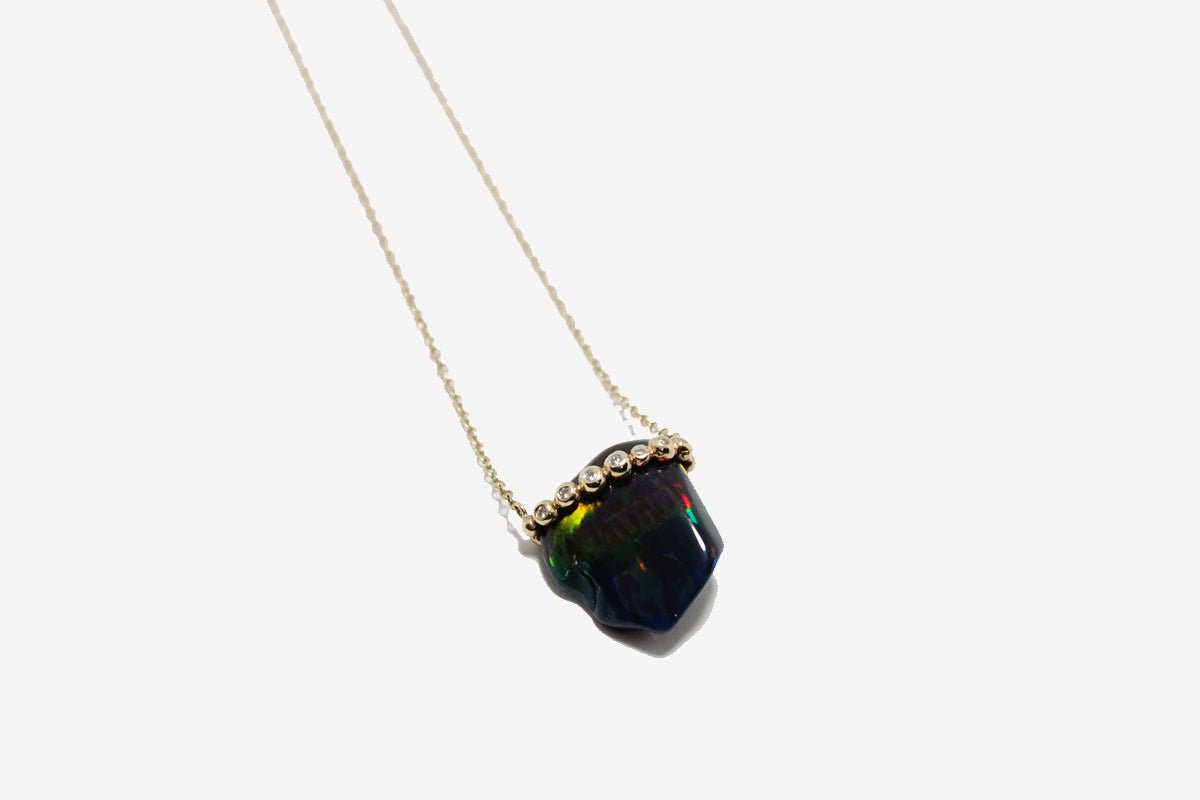 14k Gold Ethiopian Crystal Necklace