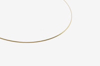 14k Gold Flexible Omega Collar Necklace
