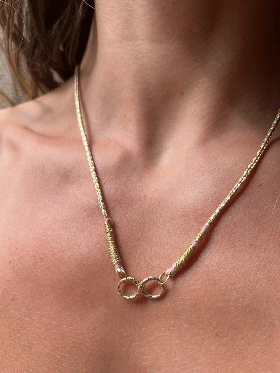 14k Gold Infinity Chain Connector