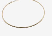 14k Gold Omega Collar Necklace