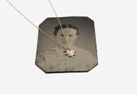 14k Gold Prong Diamond Heart Necklace