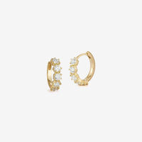 18k Gold Catherine Mini Huggie Earrings