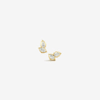 18k Gold Posey Stud Earrings II