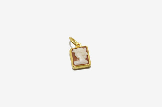 24k Gold Cameo Pendant