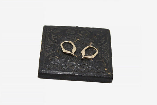 9k Gold Dala Lantern Clicker Hoops