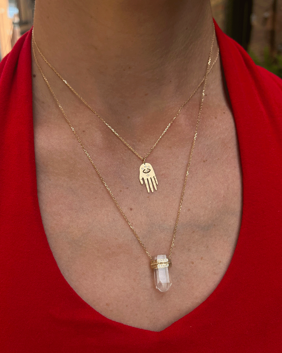 Celine Daoust One of a Kind Protective Crystal Quartz Necklace
