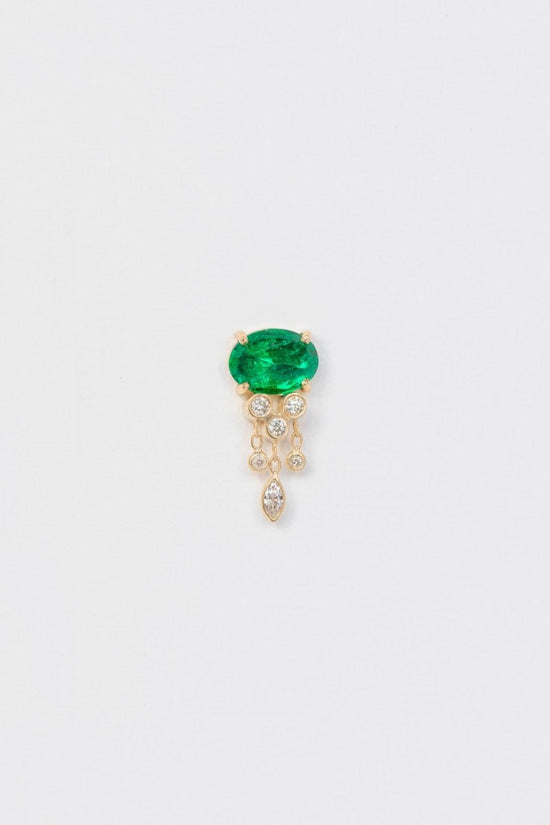 Celine Daoust Emerald & Diamond Jellyfish Earrings