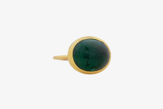 Celine Daoust Green Tourmaline Cabochon Faye Ring