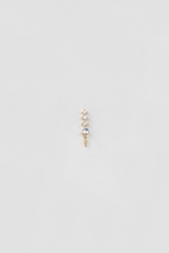 Celine Daoust Moonstone + Diamond Earrings