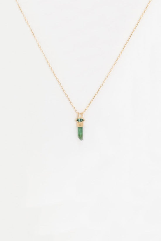 Celine Daoust Rough Tourmaline Marquise Necklace