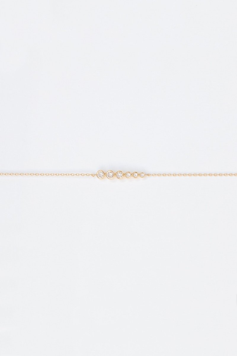 Celine Daoust Six Round Diamonds Chain Bracelet