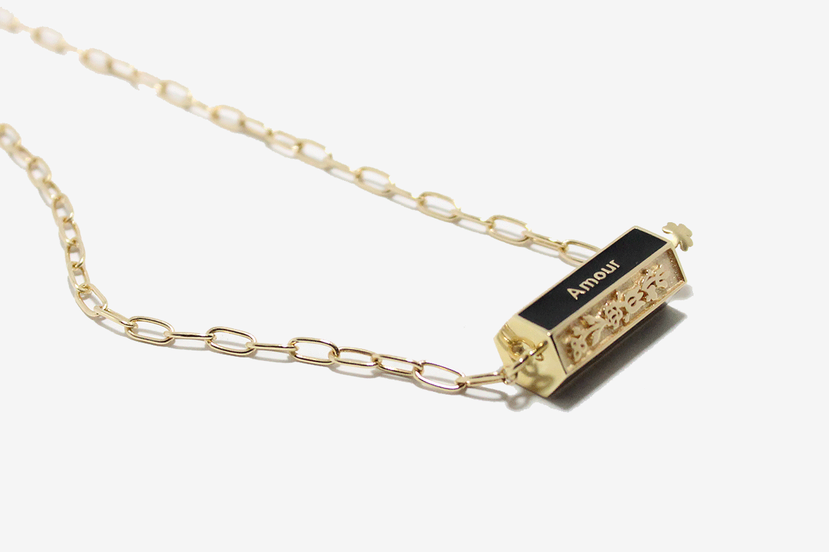 Love Lock Oval Chain Necklace 🖤