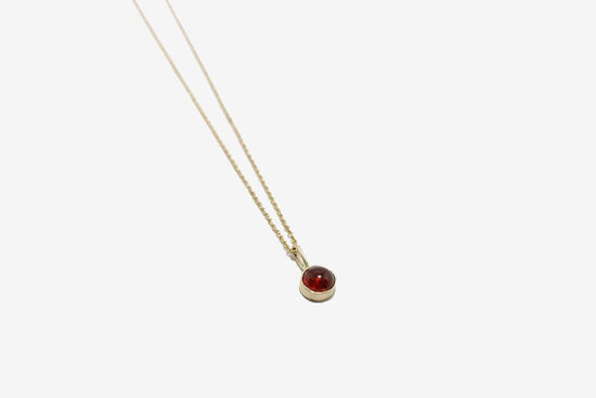 Occasionally Sweet 14k Gold Burnt Garnet Necklace