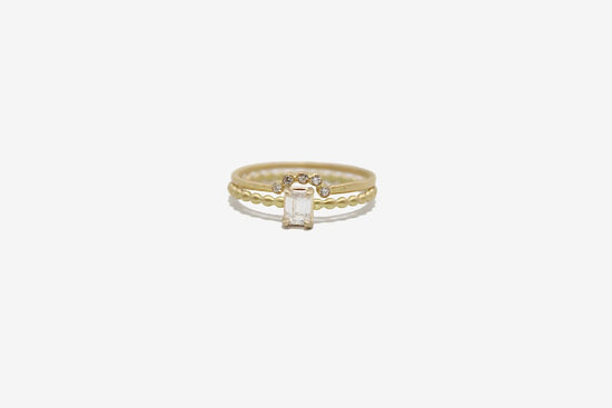 Petite Baleine 18k Gold Diamond Ring Set