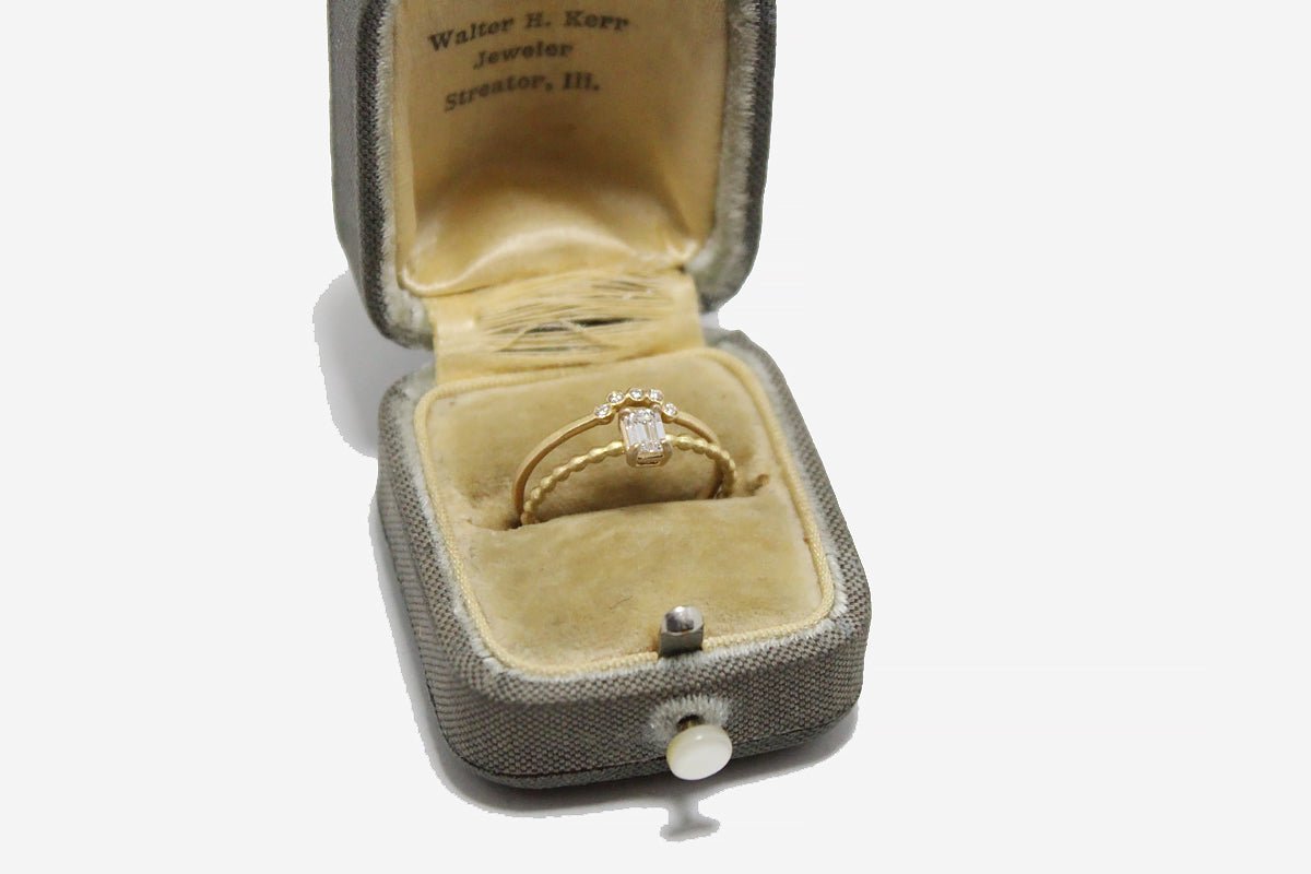 Petite Baleine 18k Gold Diamond Ring Set