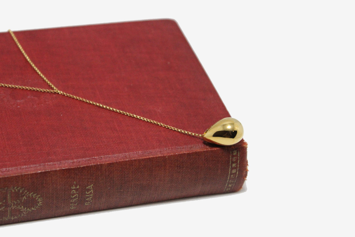 Gold Plated Drop Line Necklace