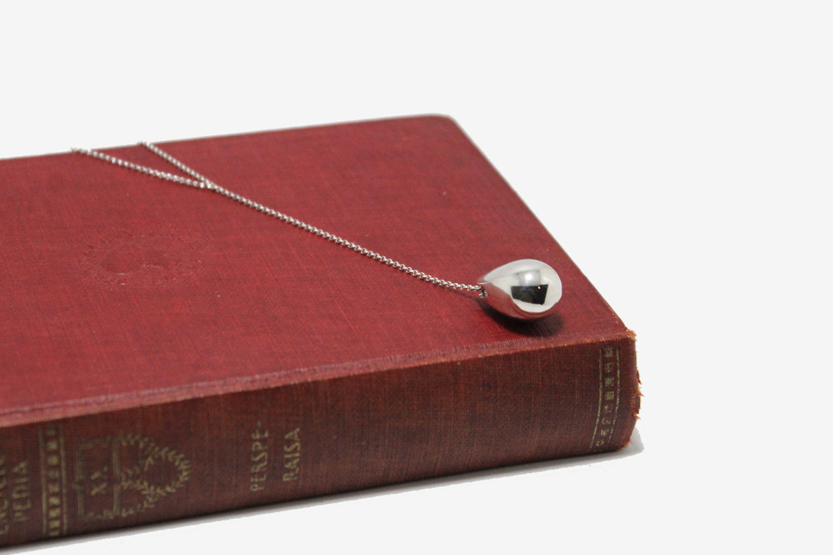 Sterling Silver Drop Line Necklace