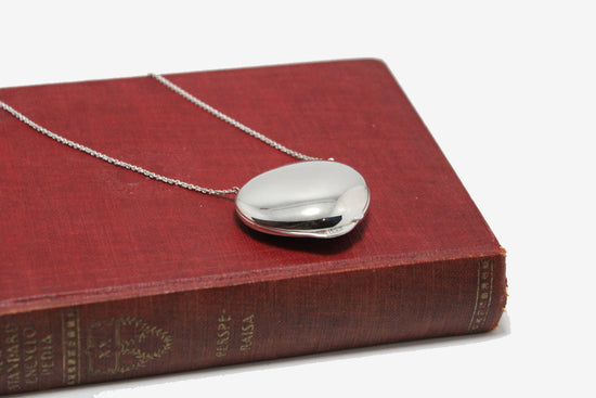 Medium Sterling Silver Essence Stone Necklace