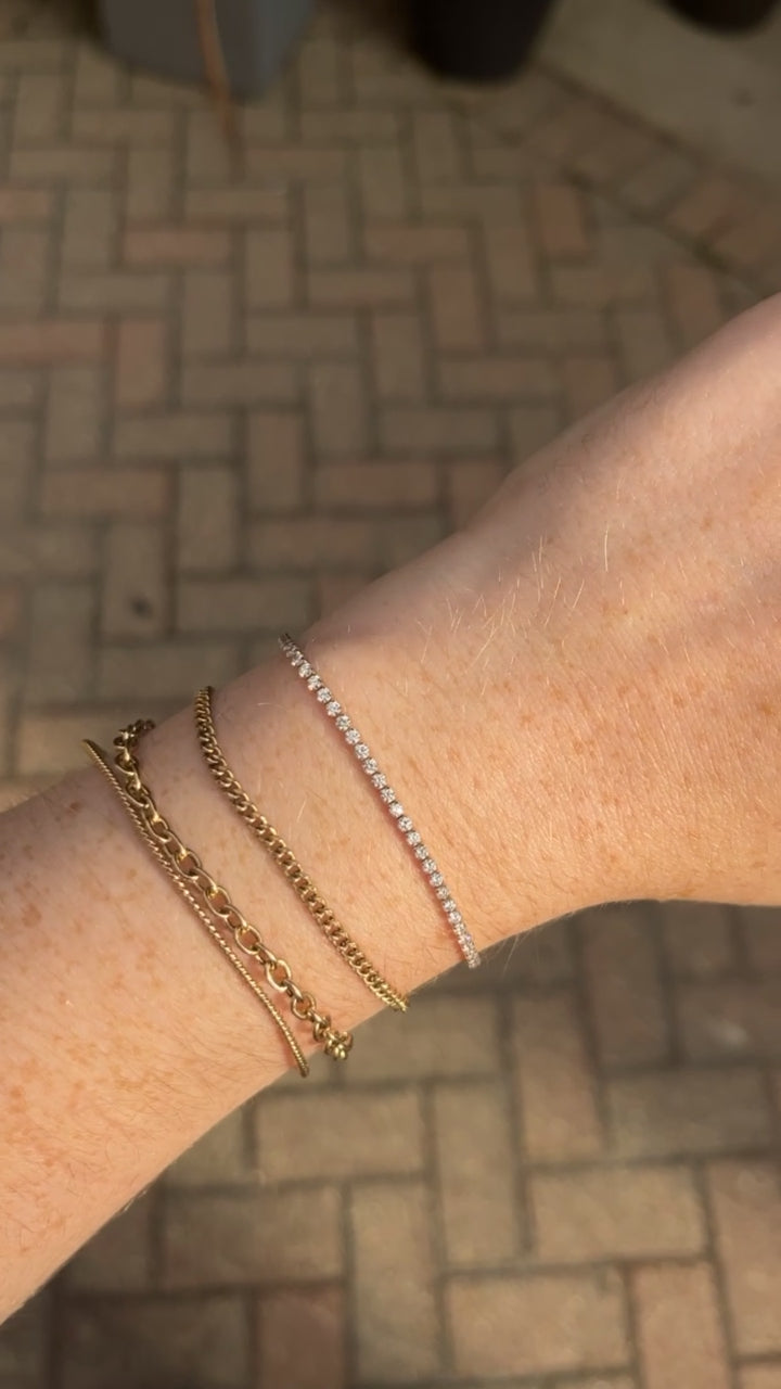 14k Gold 2ct Diamond Tennis Bracelet