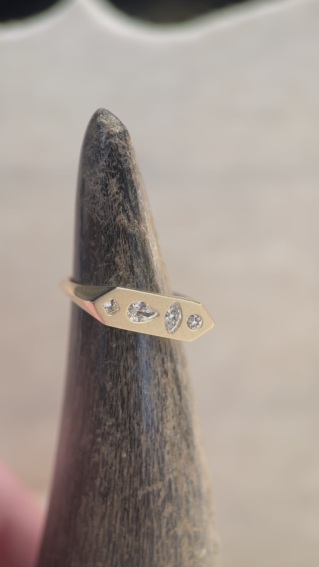 Zoe Chicco 14k Diamond Mosaic Signet Ring – Gem
