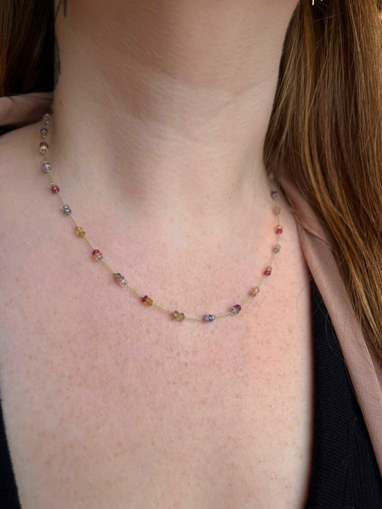 Rainbow Sapphire Necklace