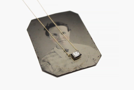 Small Rose Cut Topaz Necklace