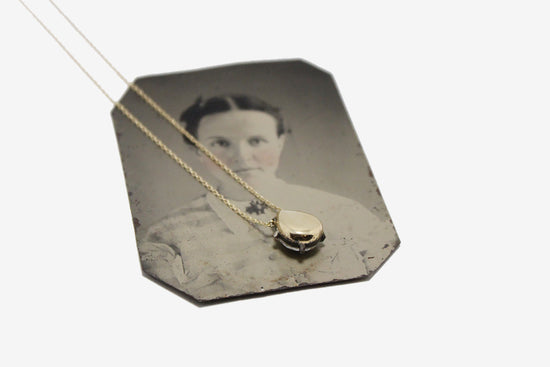 Teardrop Rose Cut Topaz Necklace
