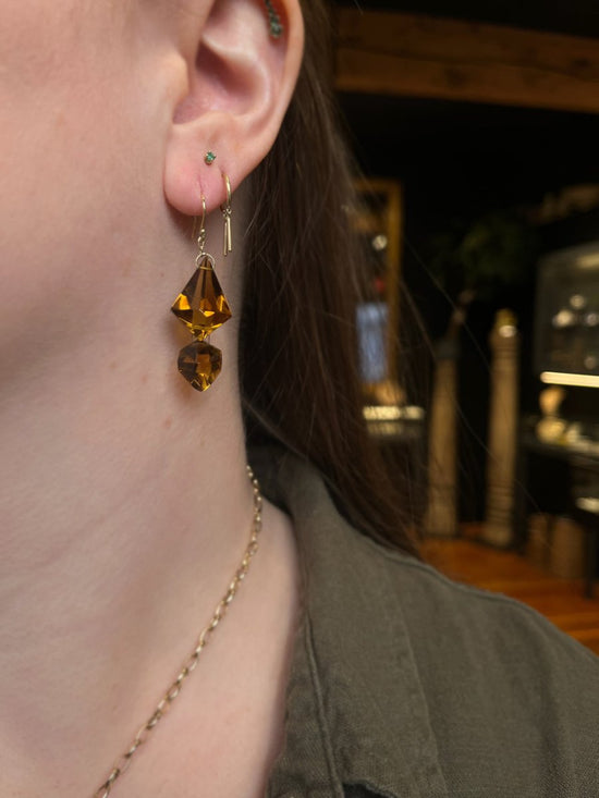 Ten Thousand Things Citrine Double Drop Earrings