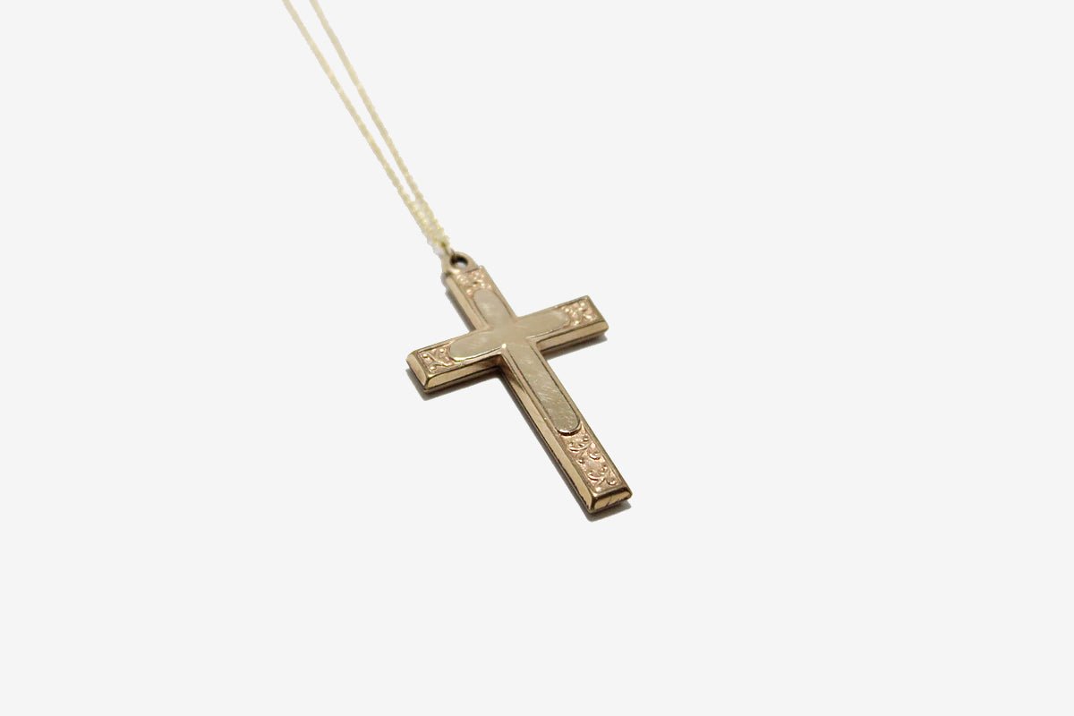 Vintage Gold Fill Cross Necklace