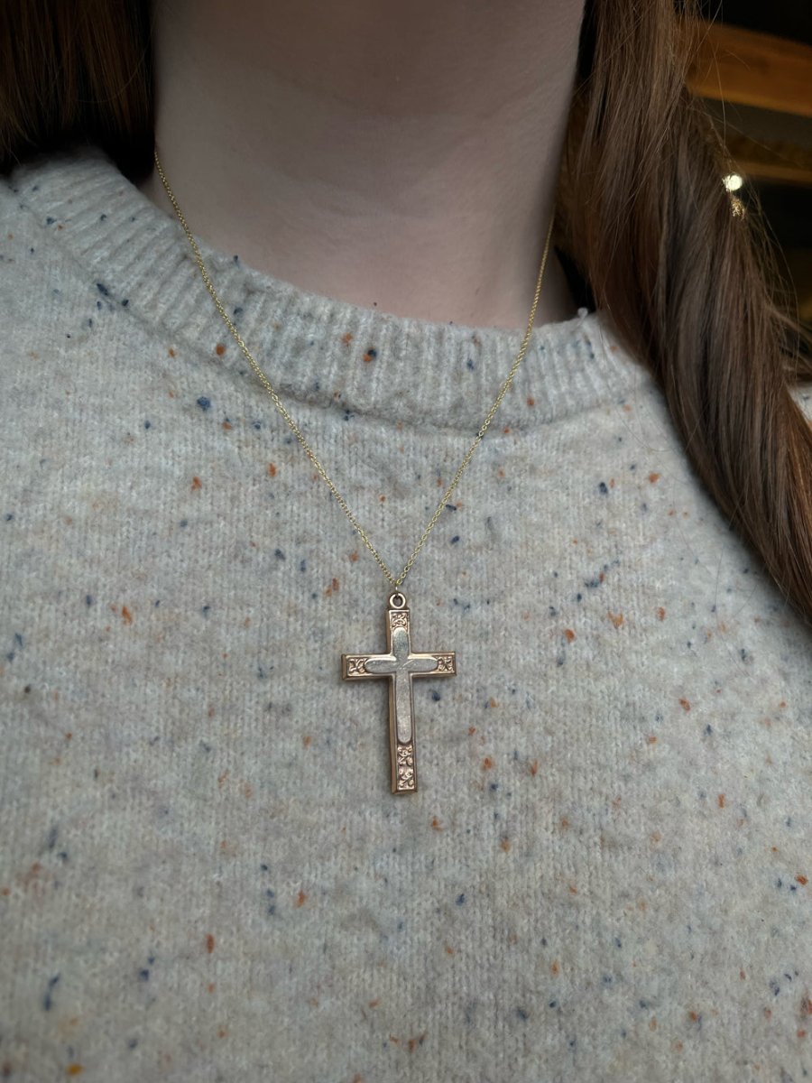 Vintage Gold Fill Cross Necklace