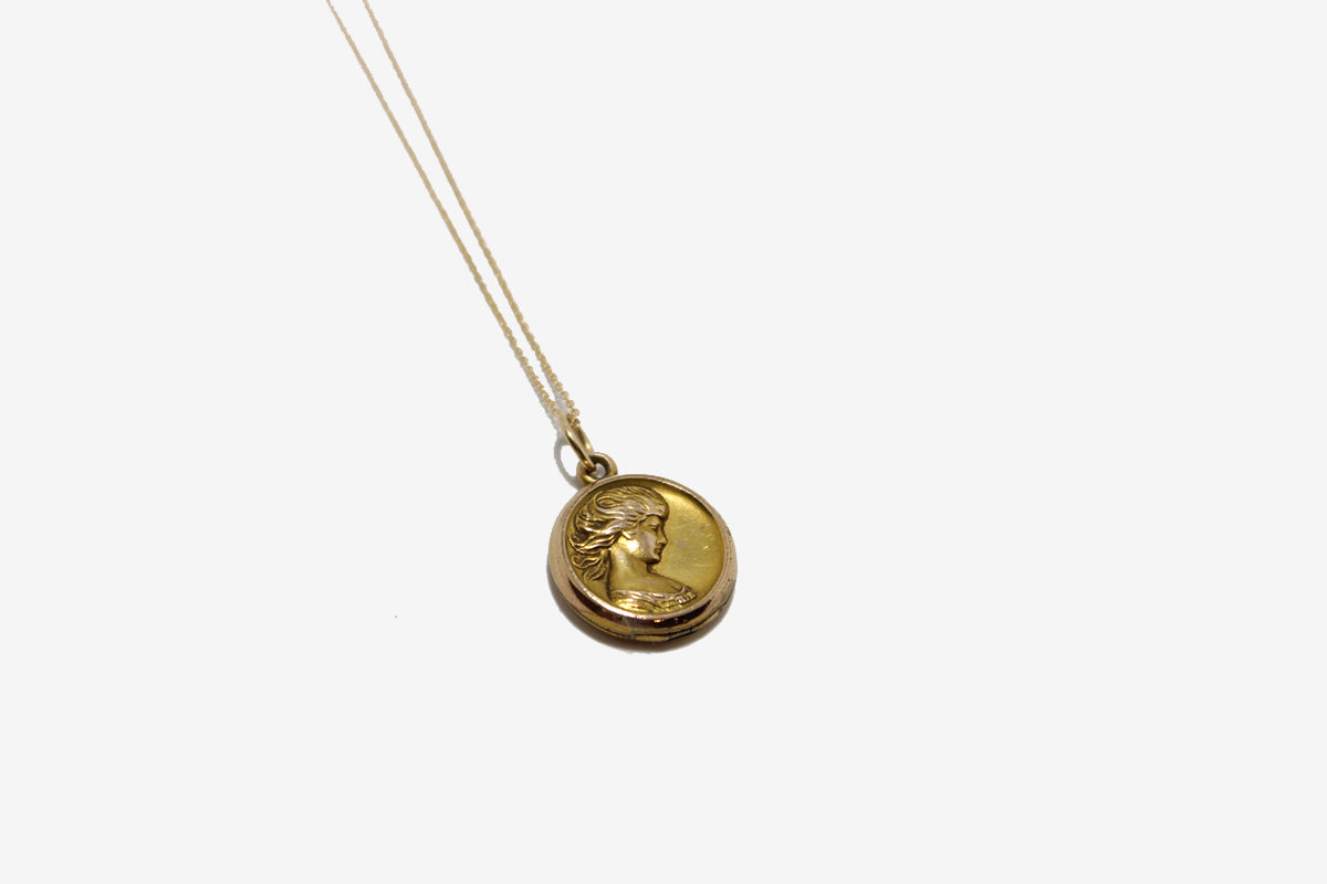 Vintage Woman's Profile Locket