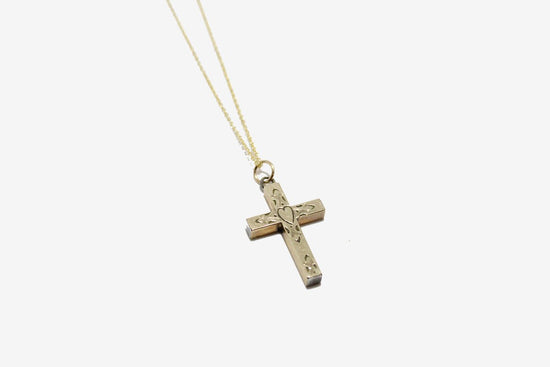 Vintage Gold Fill Small Cross Necklace