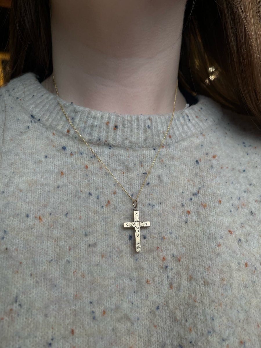 Vintage Gold Fill Small Cross Necklace