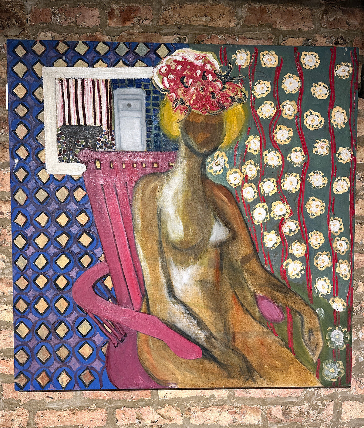 MCM Matisse Style Original Oil Woman In Chair