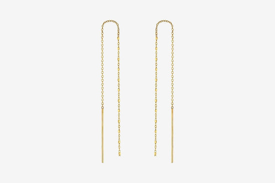 Zoe Chicco 14k Gold Bead Threader Earrings