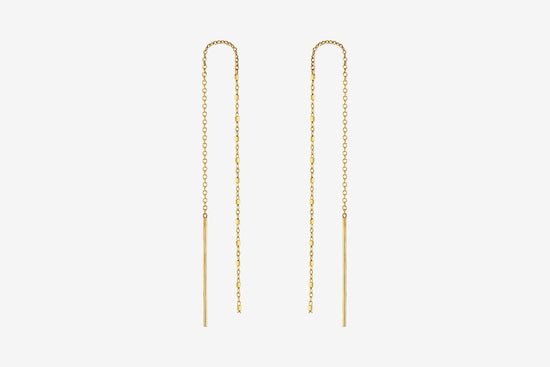 Load image into Gallery viewer, Zoe Chicco 14k Gold Bead Threader Earrings

