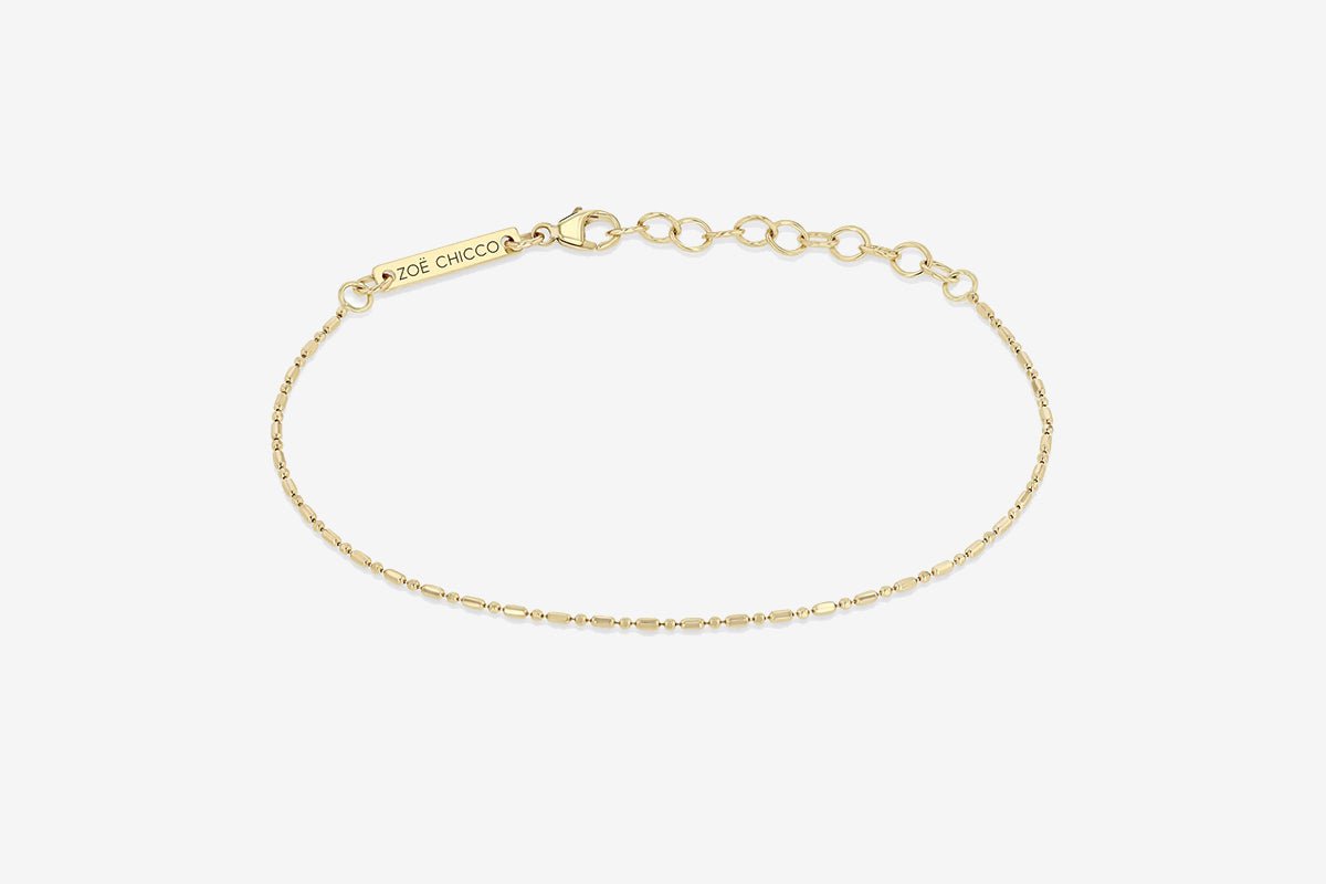 Zoe Chicco 14k Gold Tube & Bead Bracelet