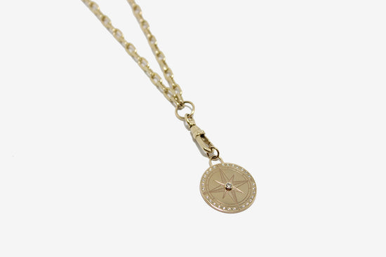 Zoe Chicco 14k Medium Compass Lariat Necklace