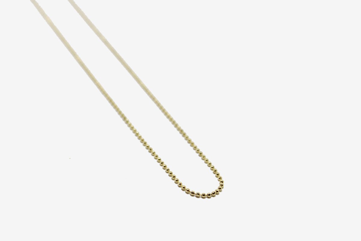 14k Gold Ball Chain Necklace