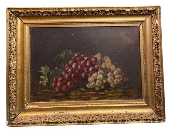 Load image into Gallery viewer, Antique European Grapes Still Life

