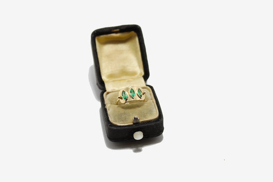 Celine Daoust 14k Triple Emerald Ring