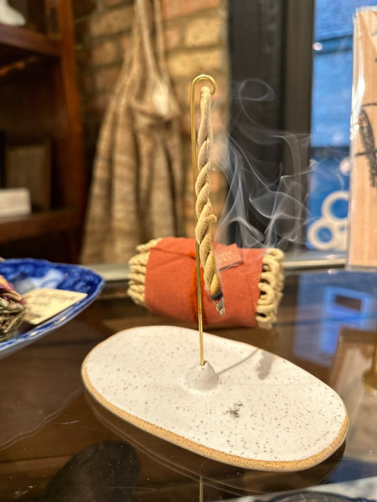 ceramic rope incense burner
