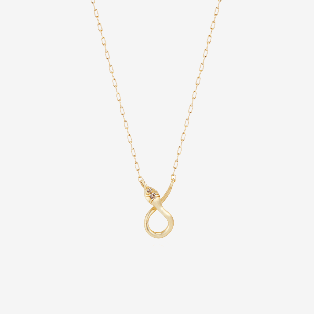 Load image into Gallery viewer, Danyell 10k Gold Psylli Diamond Charm Holder Necklace
