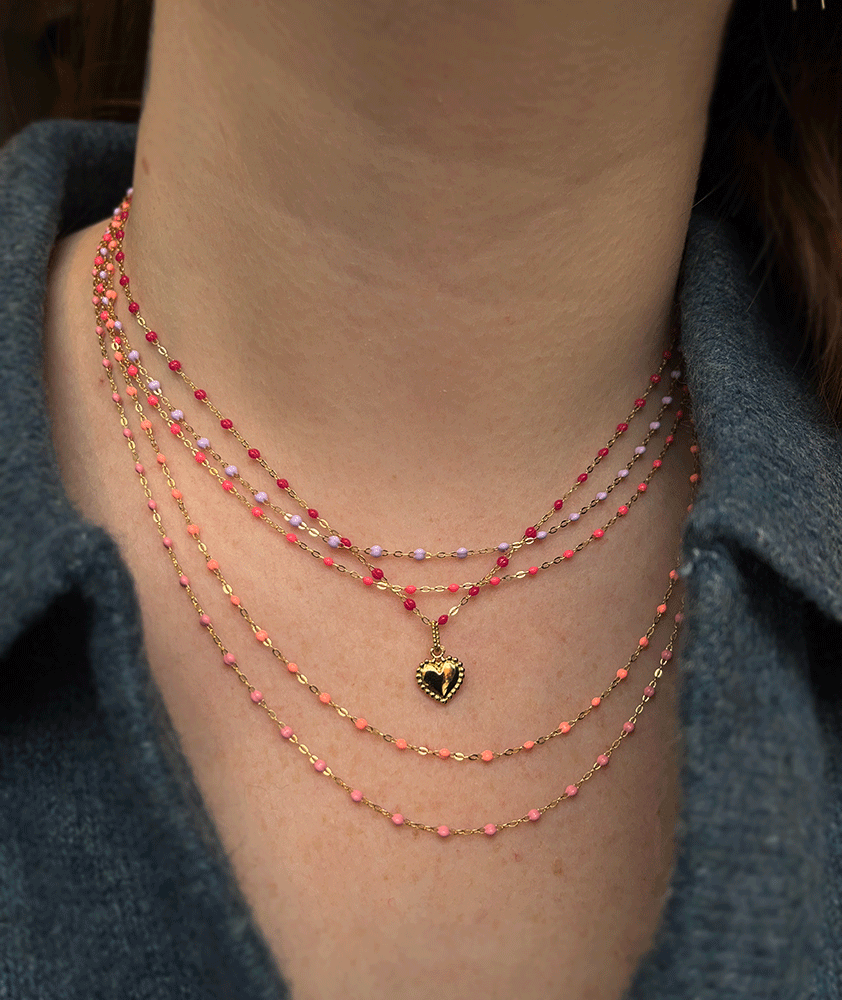 Sun Classic Gigi Coral necklace, Rose Gold, 16.5 – Gigi Clozeau
